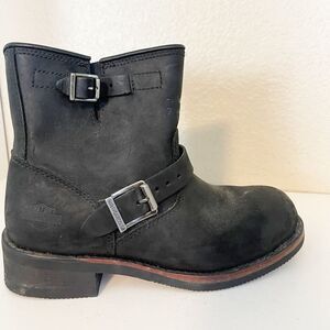 Harley Davidson Motorcycles Women's Leather Boots Short combat boots. 9